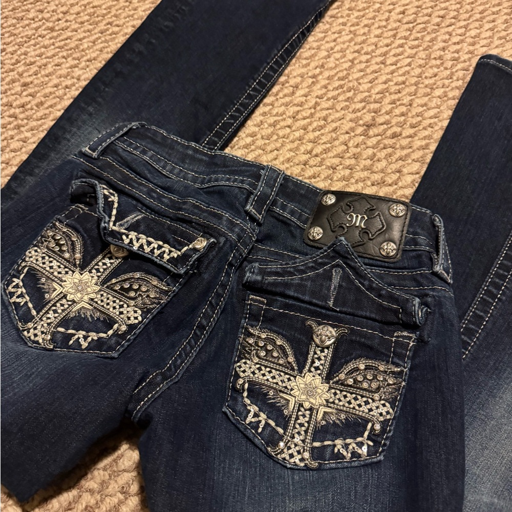 Miss Me Dark Blue Boot Cut Jeans